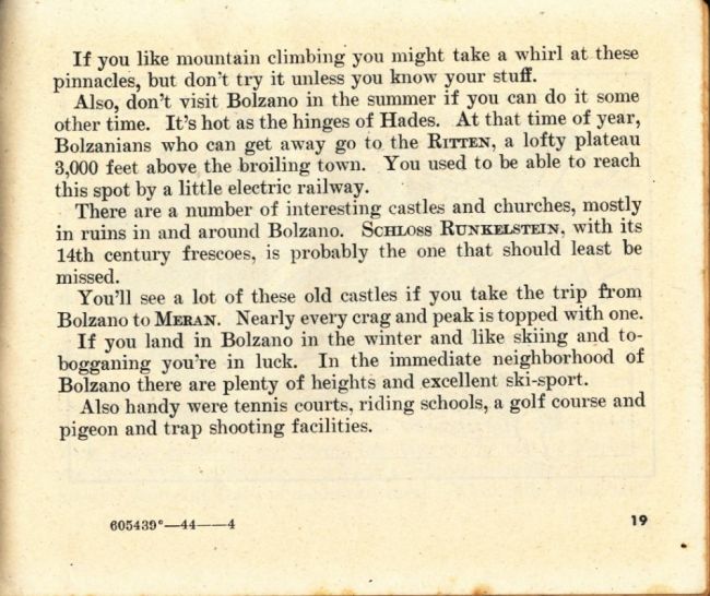 1944 Pocket Guide to Italian Cities
