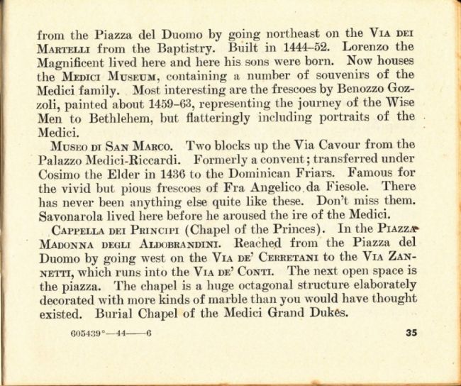 1944 Pocket Guide to Italian Cities