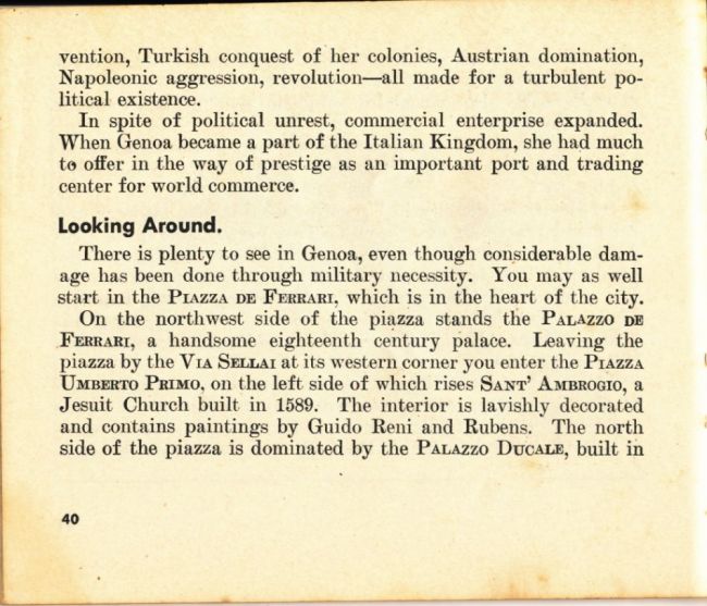 1944 Pocket Guide to Italian Cities