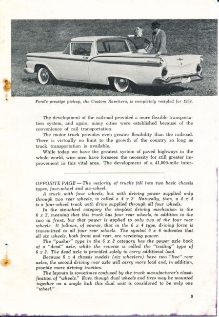 1959 Truck Facts Book