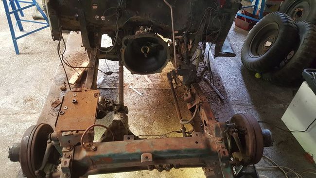 Frame without engine