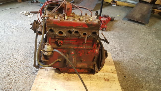 Engine removed