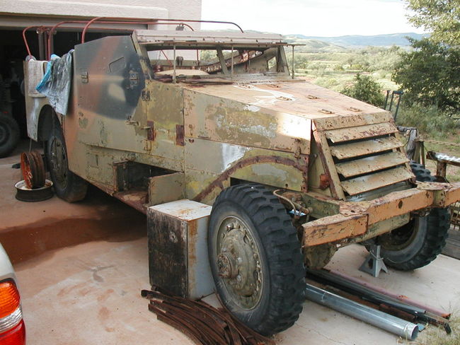 '42 Scout Car project front view