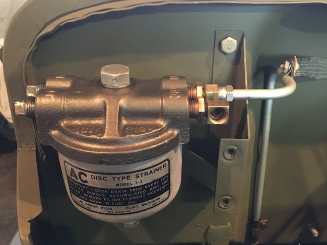 Fuel strainer bowl complete mounted