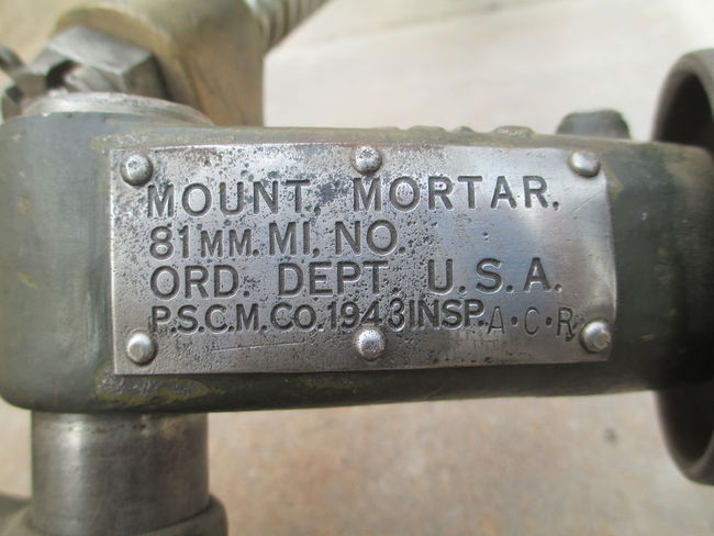 81MM Mortar Dataplate
