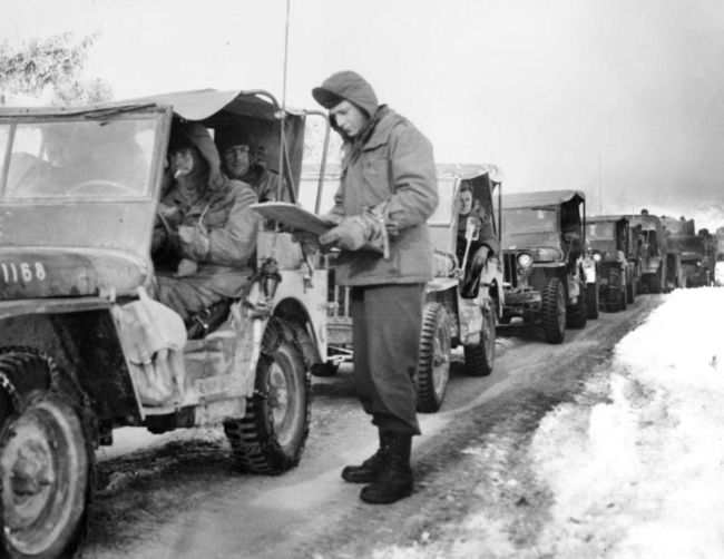 Jeeps during Battle of The Bulge