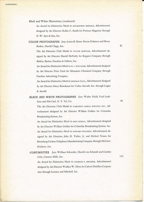 Art Directors 21st Annual 1942
