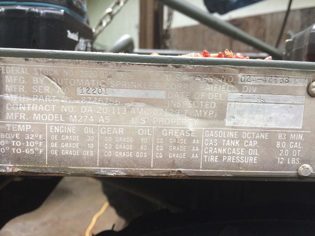 M275-A5 Data Plates