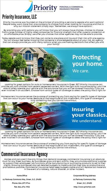 Car insurance Spartanburg SC