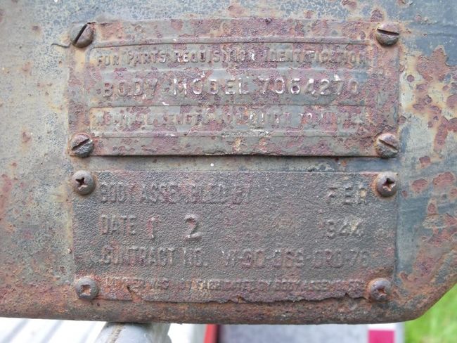 K.D. Bed Data Plate