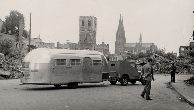 Airstream Liner in Cologne summer 1948