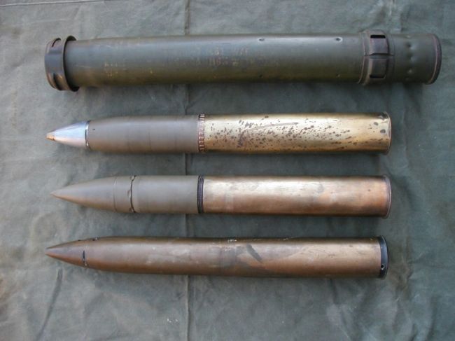 Set of WW2 75mm Shells