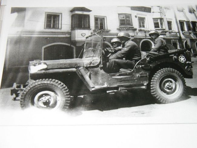 WW2 Snapshot of Jeep w/Decontaminator