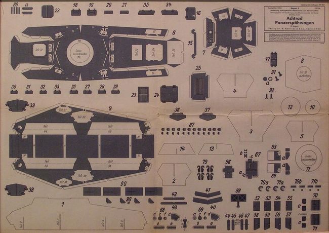 German_Panzer_Paper_Training_Model_-_Panzerspahwagen_001