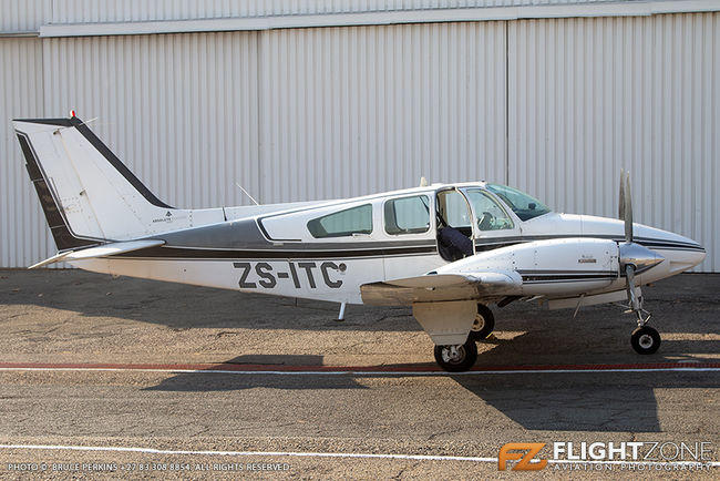Beechcraft Baron 55 ZS-ITC Rand Airport FAGM