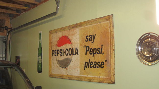 Old Pepsi sign for shop wall