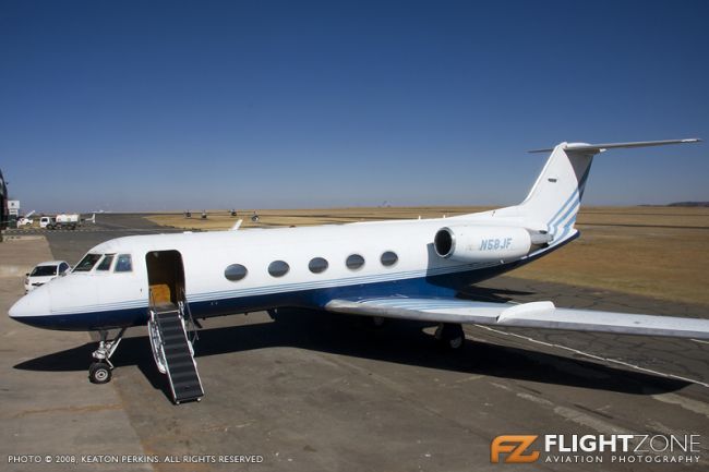 Grumman Gulfstream II N58JF Rand Airport FAGM