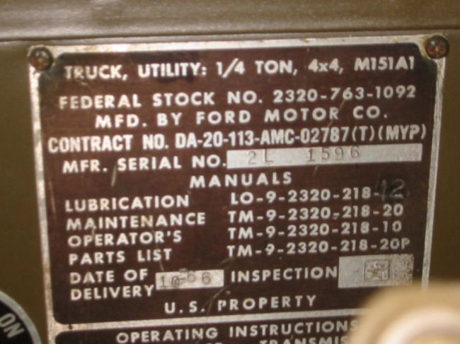 ID plate
