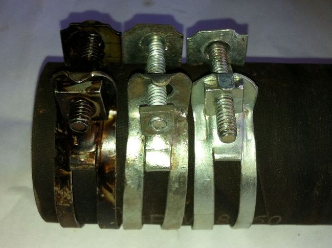 NOS A10 1/2 hose clamps