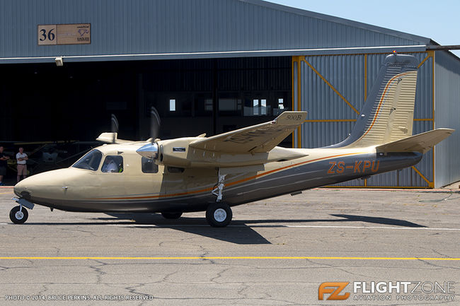 Rockwell Aero Commander 500 ZS-KPU Rand Airport FAGM