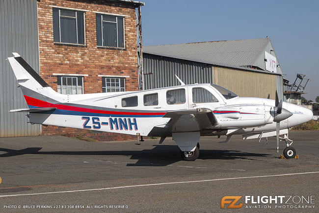 Beechcraft Baron 58P ZS-MNH Rand Airport FAGM 58