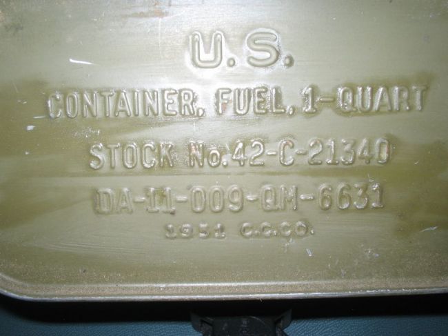 1951 FUEL CAN BOTTOM
