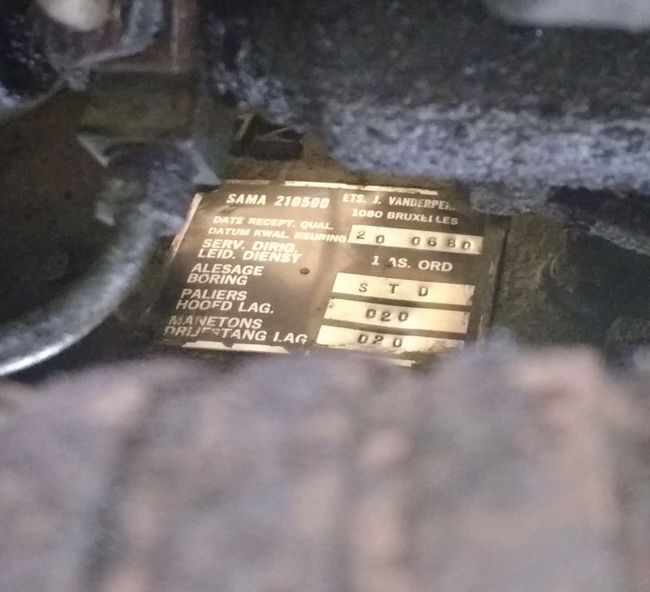 Engine Rebuild Plate