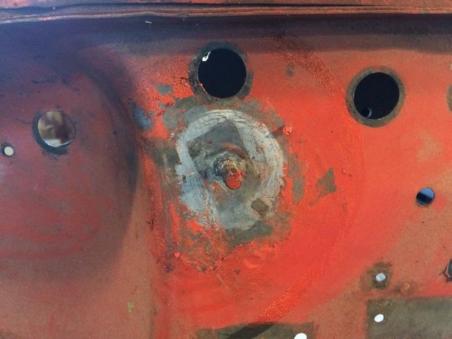 ACM1 firewall tinning showing painting tape
