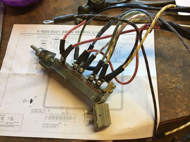 Push pull main light switch wiring up