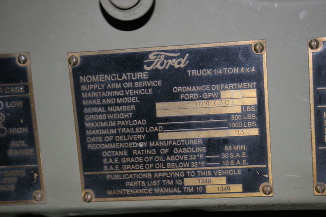 serial numbers