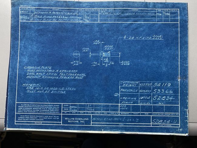 Willys Hardware Drwg
