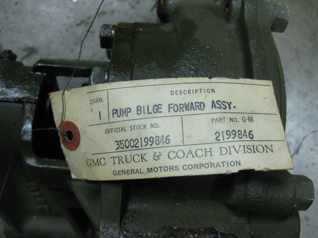 DUKW bilge pump