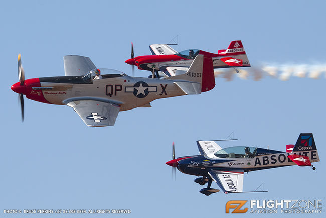 North American P-51D N72FT Mustang Sally Walter Extra 330 LX ZS-EXT Xtreme 