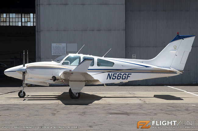 Beechcraft 56TC Baron N56GF Rand Airport FAGM