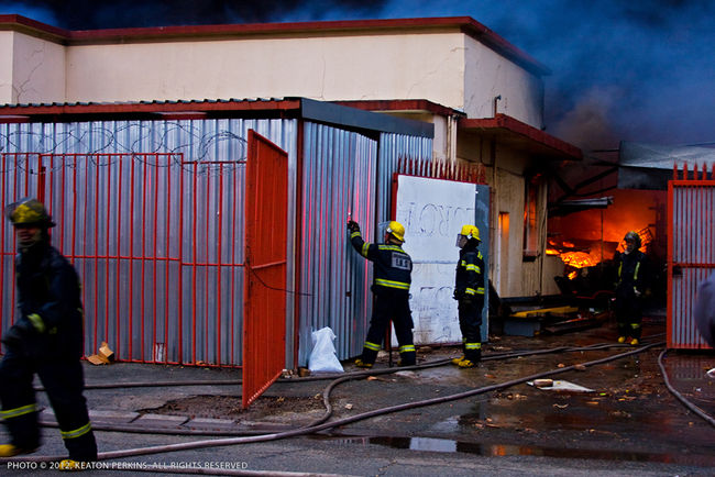 Factory Fire Heriotdale Germiston South Africa