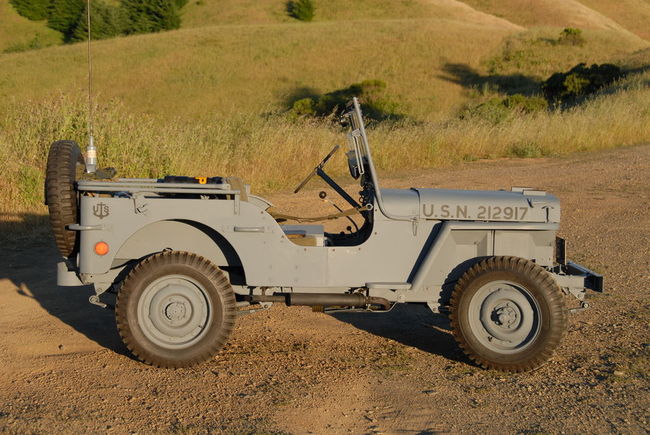 USN 1944 WILLYS MB ON MT TAM