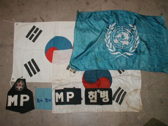 Korean War Flags and MP Armbands
