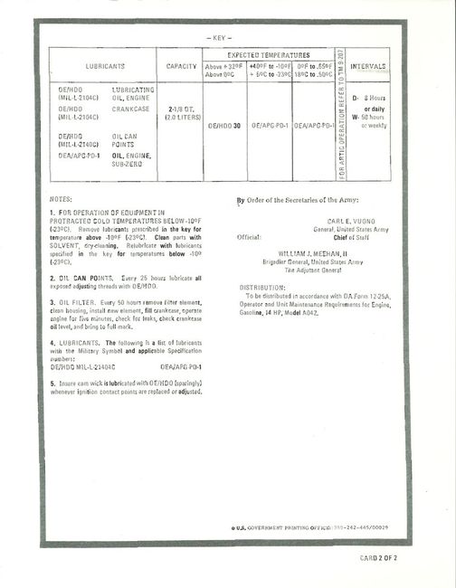 Engine Lube Order - page 2
