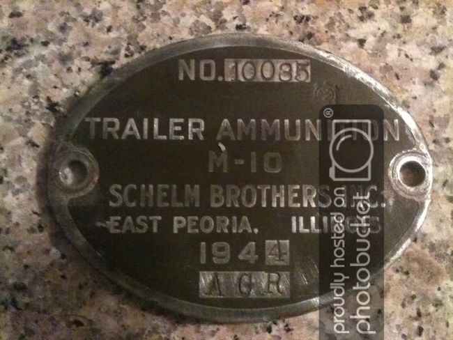 M10 trailer ammo plate