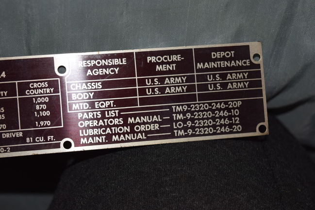 m274-A4 Retrofit Data Plates