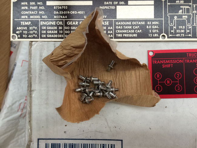 M274-A4 Retrofit Data Plates