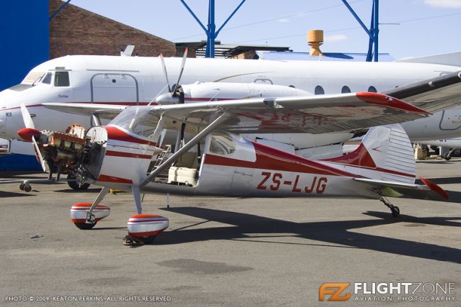 Cessna 170 ZS-LJG Rand Airport FAGM.