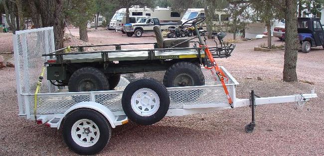 jjgray mule on it's trailer