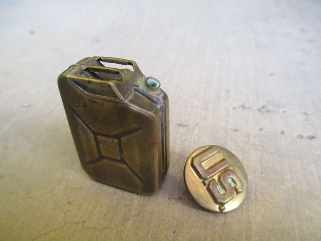 Miniature Brass Jerry Can (perfume bottle?)