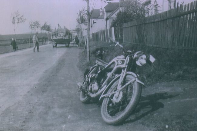 Old Motorcycle in Europe