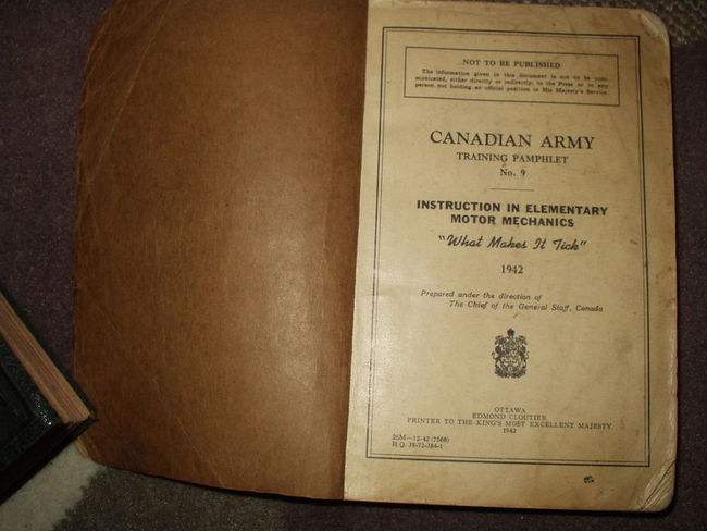 Instruction in Elementary Motor Mechanics 1942