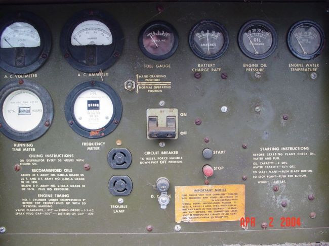 PE-95G Control Panel