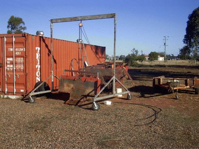 Red Weasel - Removing front flotation tank