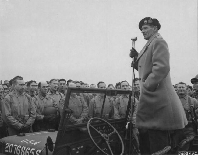 Monty at Devon, England 15 January 1945.