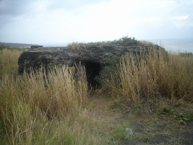 Japanese machine gun position on Iwo.